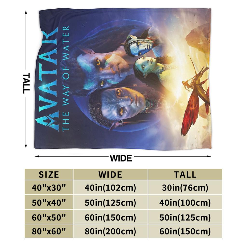 Films Avatar  Blanket  Soft Warm Print Plush Throw Blanket For Boy Girl Outdoor Flannel Bedspread Bed Cover