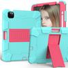 Shockproof Silicone Case With Kickstand IPad Air 4 10.9 Inch 2020 Full Coverage Dual-Tone Design Sleep/Wake Support