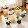 1/12 Miniature Potted Flower Model Figurine For Doll House Scene Display Accessories Microlandscape Setting Props