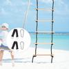 Children Swing Recreation Toy 5 Steps Outdoor Kid Wooded Playing Climbing Rope Ladder Fitness Equipment for Indoor
