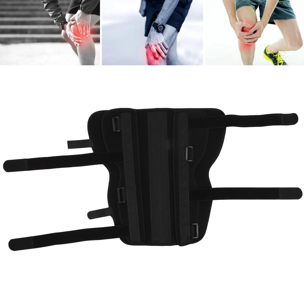 Knee Immobilizer Composite Fabric and Aluminum Alloy   3 Panels Knee Splint