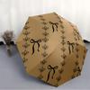 1pc Bow Pattern Open/Close Folding Umbrella - Raining Gear for Travel Umbrella, All- Portable Umbrella for & Men 8-Rib Yy251229007
