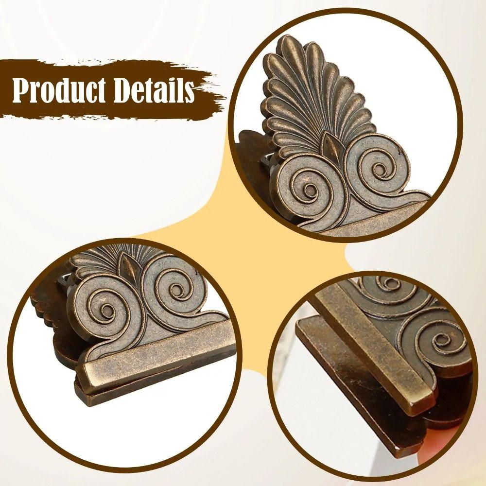 Stationary Paper Clips Vintage Writing Letter Clip Bronze Binder Clips Beautiful Ornament