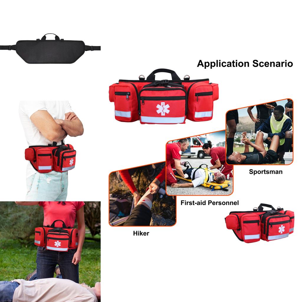 New Outdoor Oxford Cloth Portable Medicine Waist Bag Emergency Rescue Bag