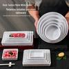 Black Matte Melamine Square Hot Pot & BBQ Plate for Fatty Beef
