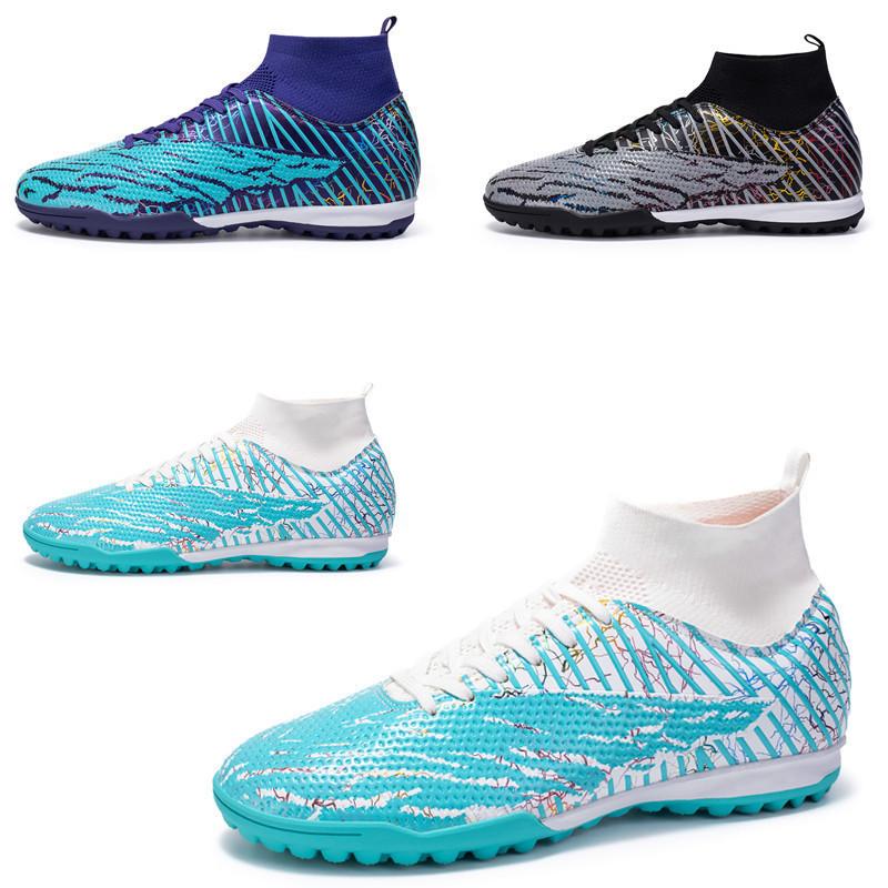 New Spot European Cup Football Shoes Men's High-top Broken Nails Adult Land-making Training Sports Shoes