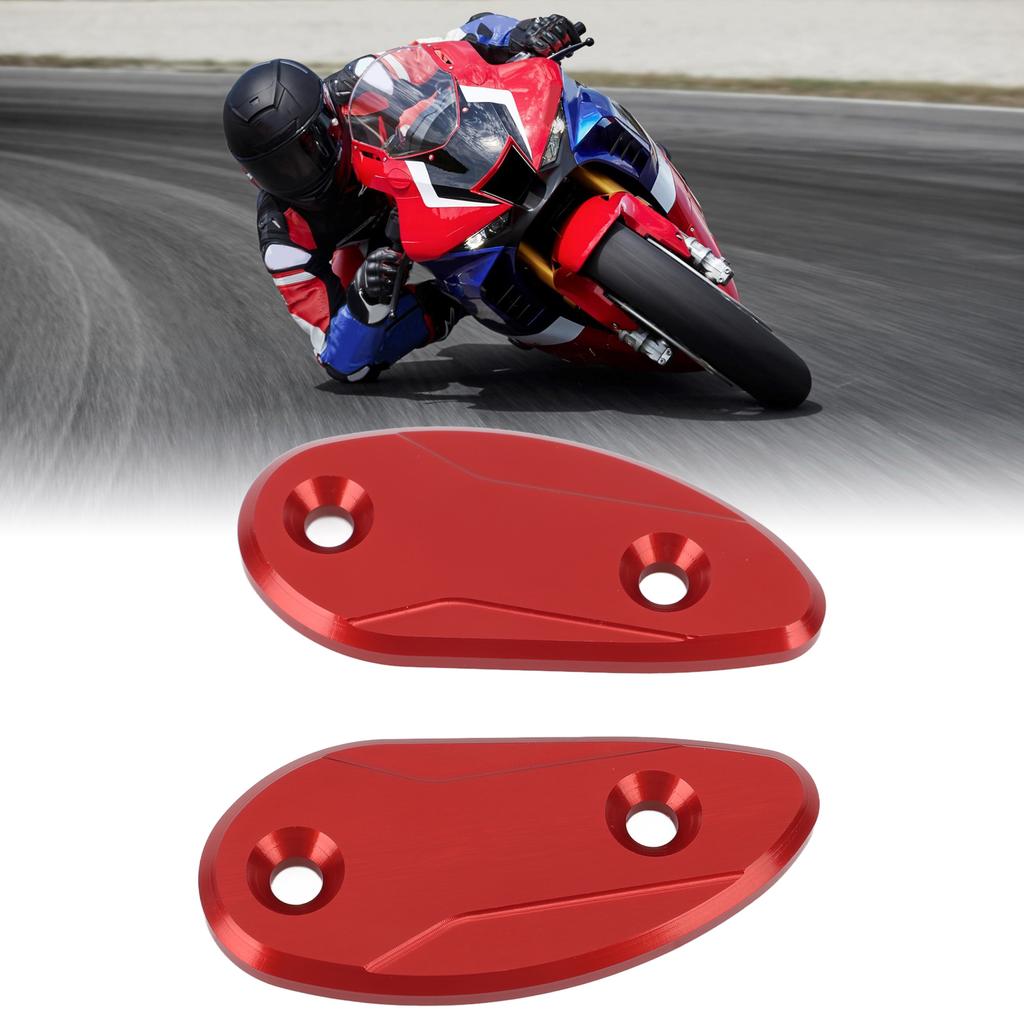 2PCS Motorcycle Rear Mirror Hole Cover Aluminium Alloy Mirror Block Off Base Plates Fit for CBR1000RR 2020 to 2023