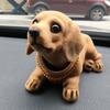 Bobble Head Dog Figure Car Decoration Nodding Heads Dog Ornament Shaking Head Dog Toy