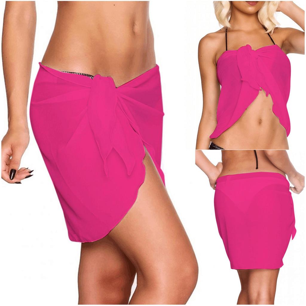 Women's  Sexy Solid Color Beach Skirt Swimwear Cover Up