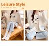 Three-Piece Maternity Nursing Pajama Set for Spring/Summer