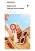 Cartoon Mini Handheld Humidifying Fan with USB Charging