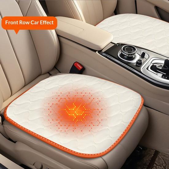 Almofada Universal para Assento de Carro Pelúcia Macia Fundo Antiderrapante Almofada de Assento para Carro SUV Caminhão Assentos Dianteiros Tiras Ajustáveis Capa para Assento de Carro