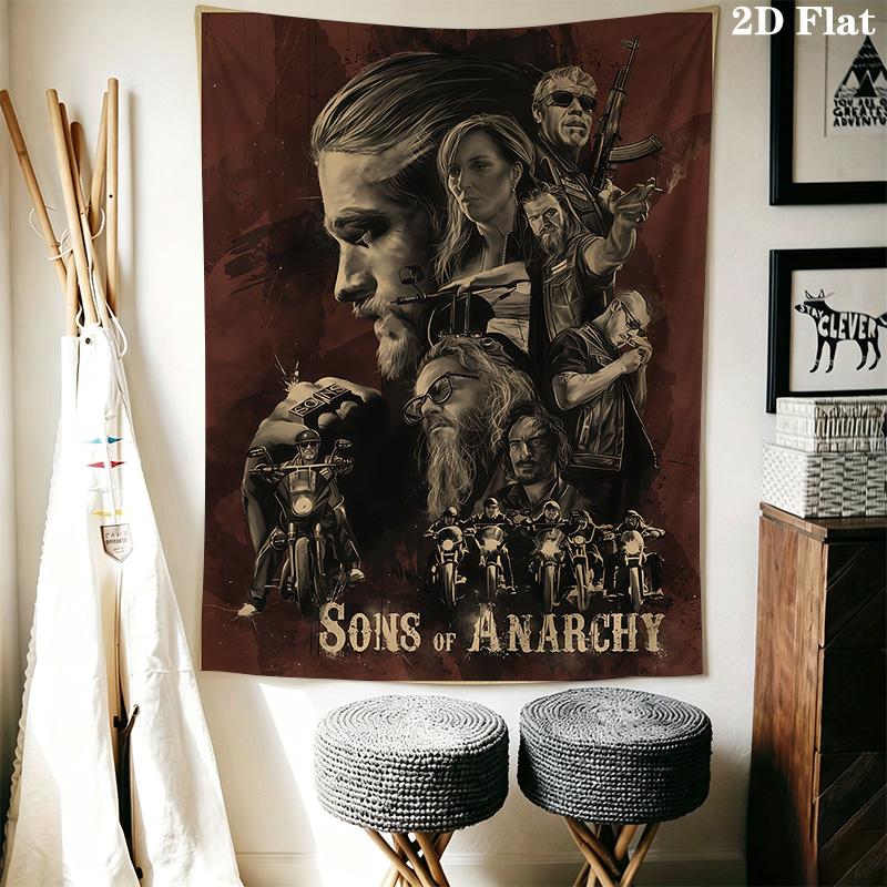 Anarchy Band Wall Tapestry Tapestry Wallmounted Fashion Print Background Wall Hanging Cloth Work Of Art Homestay Soft Decoration Tapestry