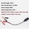 CTRICALVER /24V Clip Type Car Cigarette Lighter Adapter, 25cm 16AWG Cigarette Lighter Socket