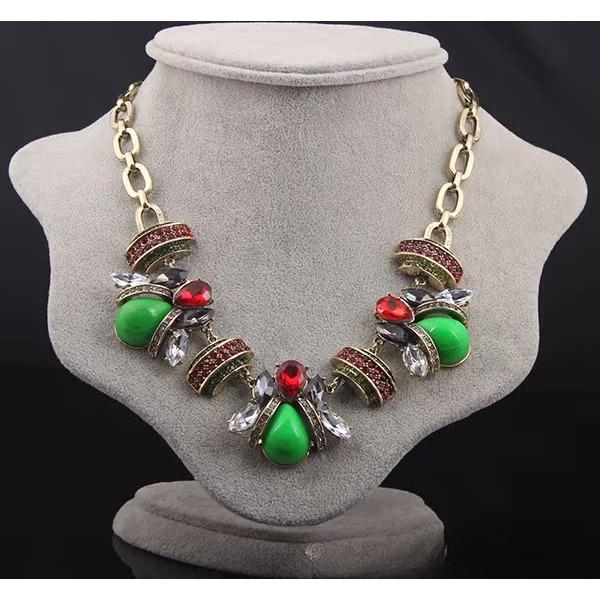 Ant Pendant Claw Set With Vintage Gemstone Necklace, Jewelry