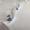Silver Earrings with Opal 0.849ct (2129462)