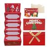 Gift Envelopes 6 Compartments Christmas Card Organiser Santa Snowflakes Decorative Paper Packaging For Parties Event