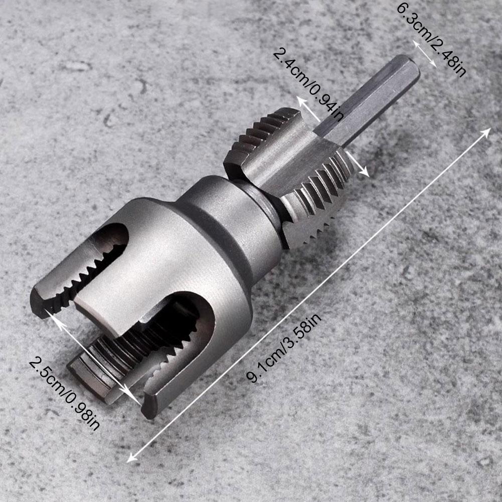 Integrated Internal & External Pipe Threading Tool DN15 DN20 Pipe Threading Tool for Electric Drill