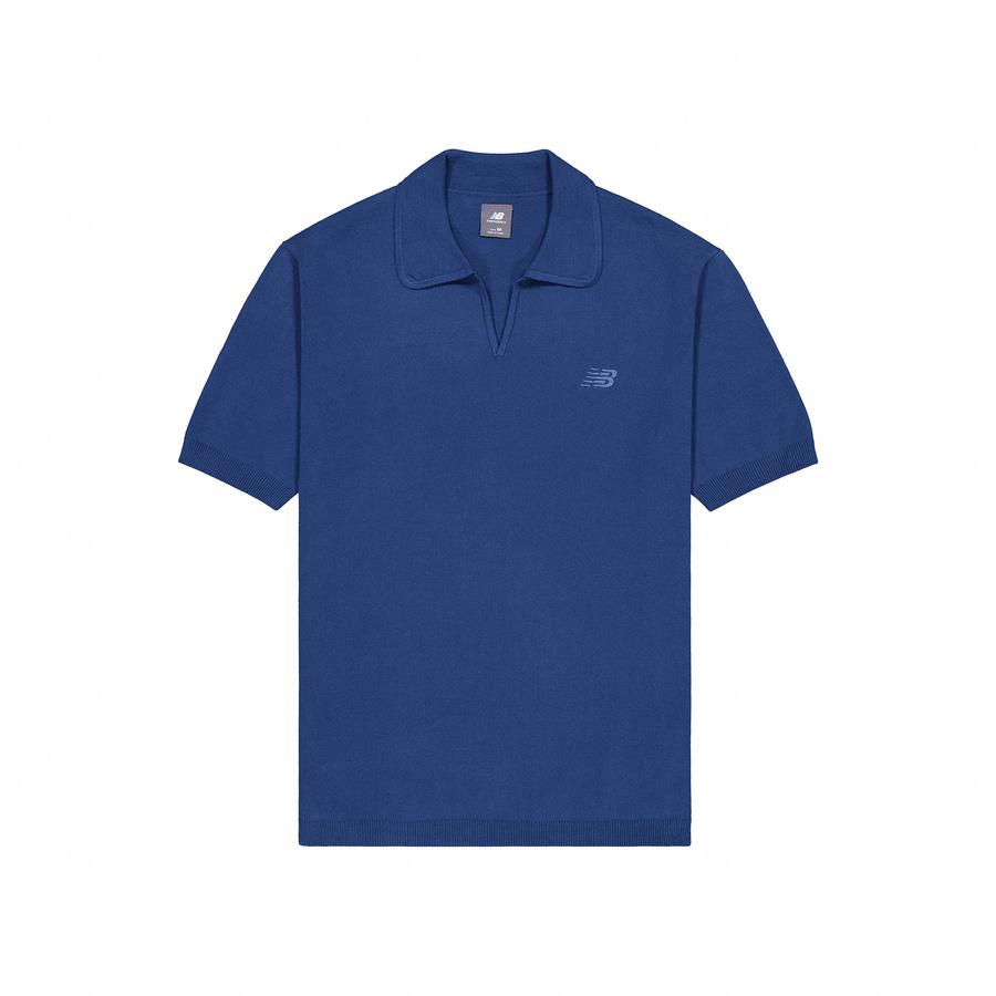 New Balance Polo Shirt Unisex Indigo NFE28053-DIG L