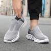 Men's shoes 2026 summer new casual sports running shoes soft-soled lazy shoes flying woven breathable mesh shoes