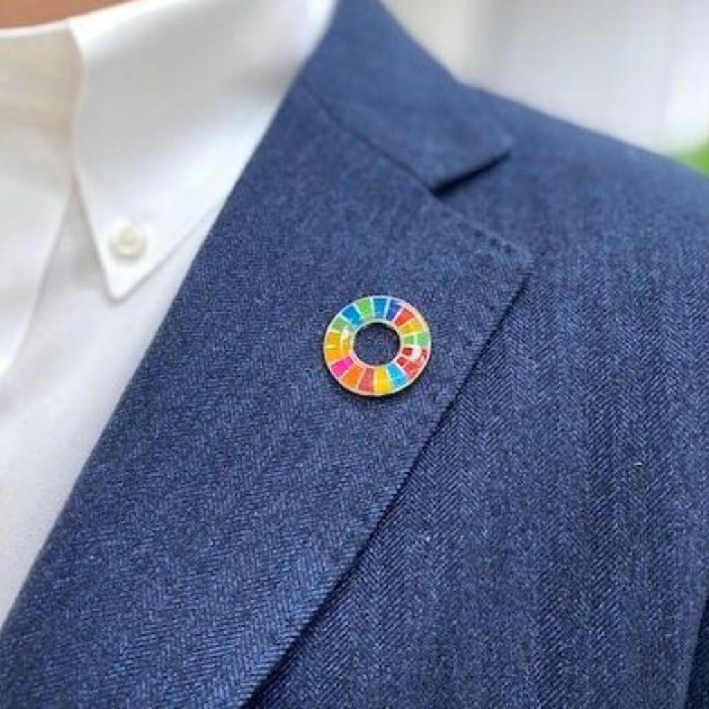 SDGs Official UN Headquarters Latest Rounded with Pin Mandatory To Wear At Enhance Your Perfect for Cute Pin Badge Badge, Specification, Finish,