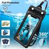 Universal Waterproof Floating Airbag Phone Pouch – Swim Beach Case Suit for iPhone 16 15 14 13 12 11 Pro Max, Samsung Ultra More