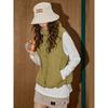 Retro Khaki Lazy Style Design with Contrasting Colors Coolhut2025 New Autum Women's Fashion Vest