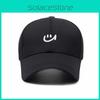 Korean Casual Baseball Cap With Embroidered Facial Expression For Student Outings