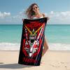 Personalized customized proof beach towel with Mobile Suit Gundam pattern - soft, absorbent,quick-drying,perfect swimming,camping&bathing