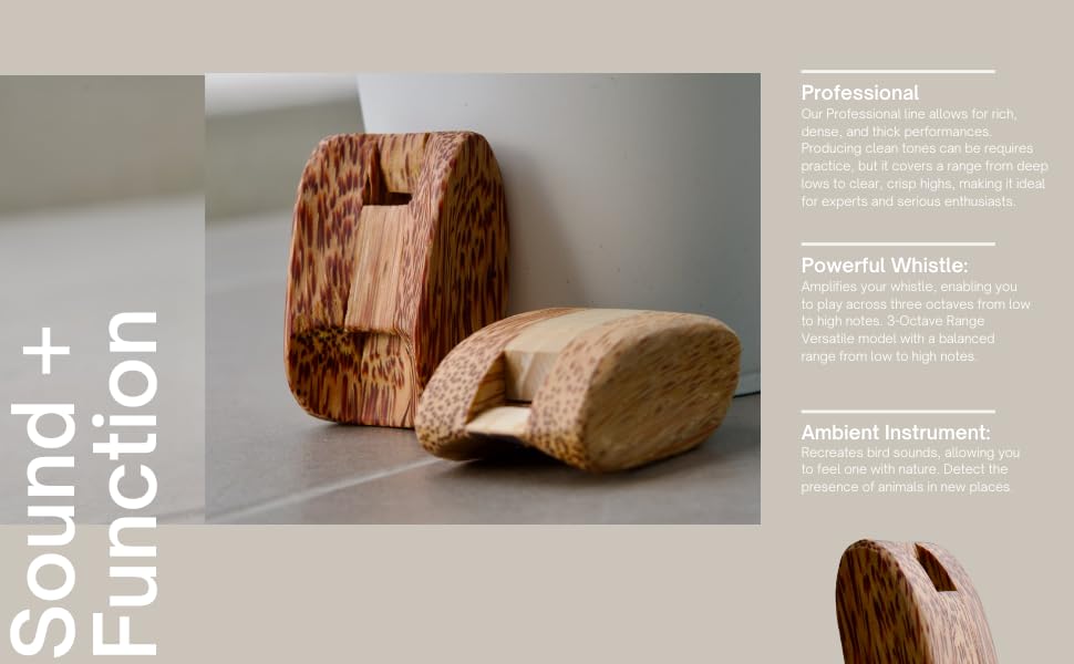 Professional Model Wooden Nose Flute Beeswax Finish For Professionals 3 Octave Range Clear High Notes (nose Flute/whistle)