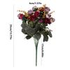 7 Forks 21 Heads Artificial Flower Silk Rose High Quality Christmas Wreath Wedding Bouquet Home Arrangement Vase bridal bouquets