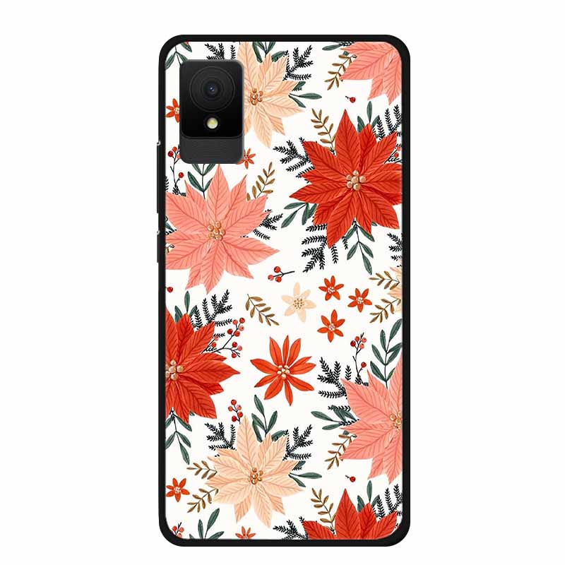 Für TCL 505 Handyhüllen Rückabdeckung Für TCL 502 Schwarzer Rand Silikon TPU Funda für TCL505 Marmor Weiche Hülle Bunte Hülle Bumper