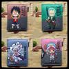 One Piece Anime Zubehör Geldbörse Kartenetui mit Reißverschluss Münz-ID-Pass Cartoon-Männliche Figur Geburtstagsgeschenk Gelenkig Detailliert Beweglich Poseierbar Maßstab