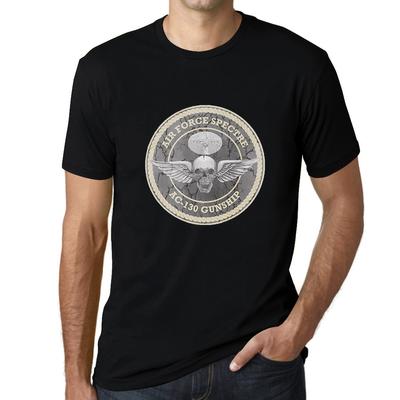 Graphic Men's T-Shirt - Air Force Spectre - Angel Wings Skull Shirt