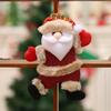 4Pcs Christmas Tree Hanging Ornament Dancing Santa Doll Pendant Decora
