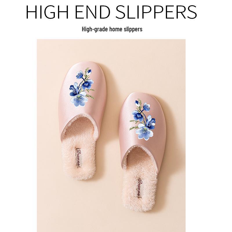 Modische weiche Baumwoll-Hausschuhe für Paare - Leises, hochwertiges Design für den Wintergebrauch im Innenbereich