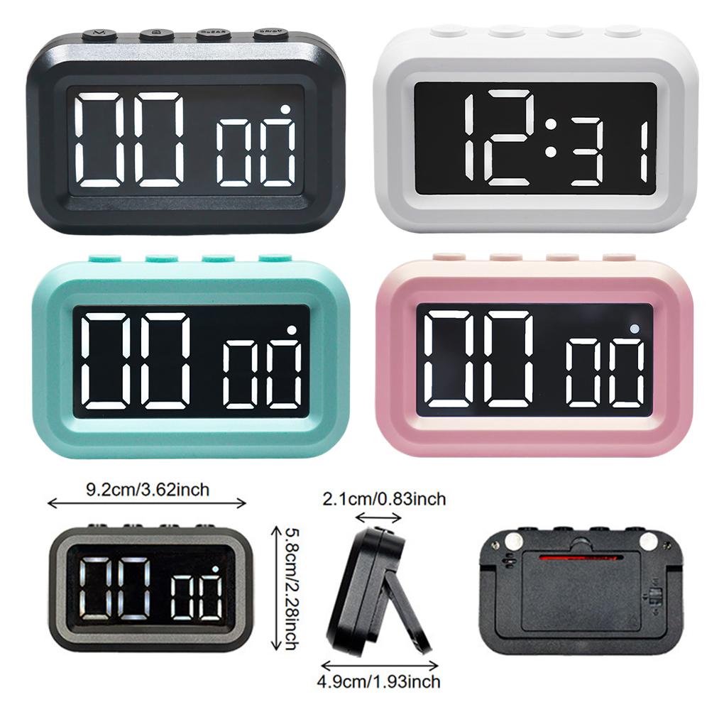 Digital Alarm Clock With Easy-to-Read Display And Silent Led Digital Alarm Clock Clocks
