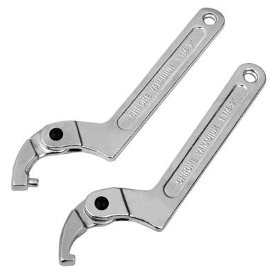 Pipe Wrench Nut Key Repair Set Hook Wrenchs Adjustable Spanner Water Meter Wrench C Spanners