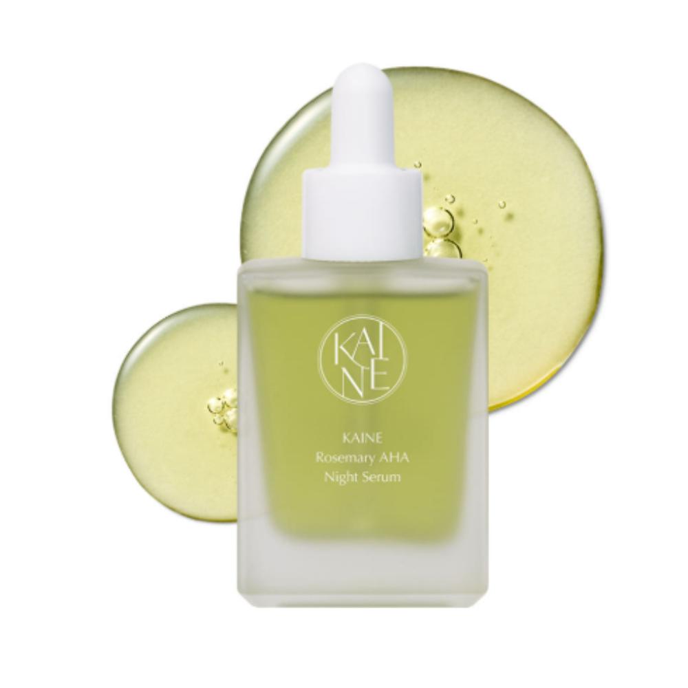 KAINE Rosemary AHA Night Serum 30ml Overnight Smoothing & Resurfacing Serum for Clear, Radiant Skin