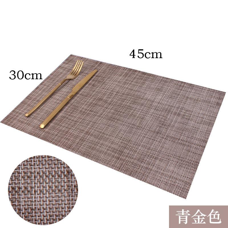 1Pc 45x30cm Rectangle Tesslin PVC Placemat Dining Table Mat Cafe Anti-slip Hot Bowl Pad Cup  Coaster