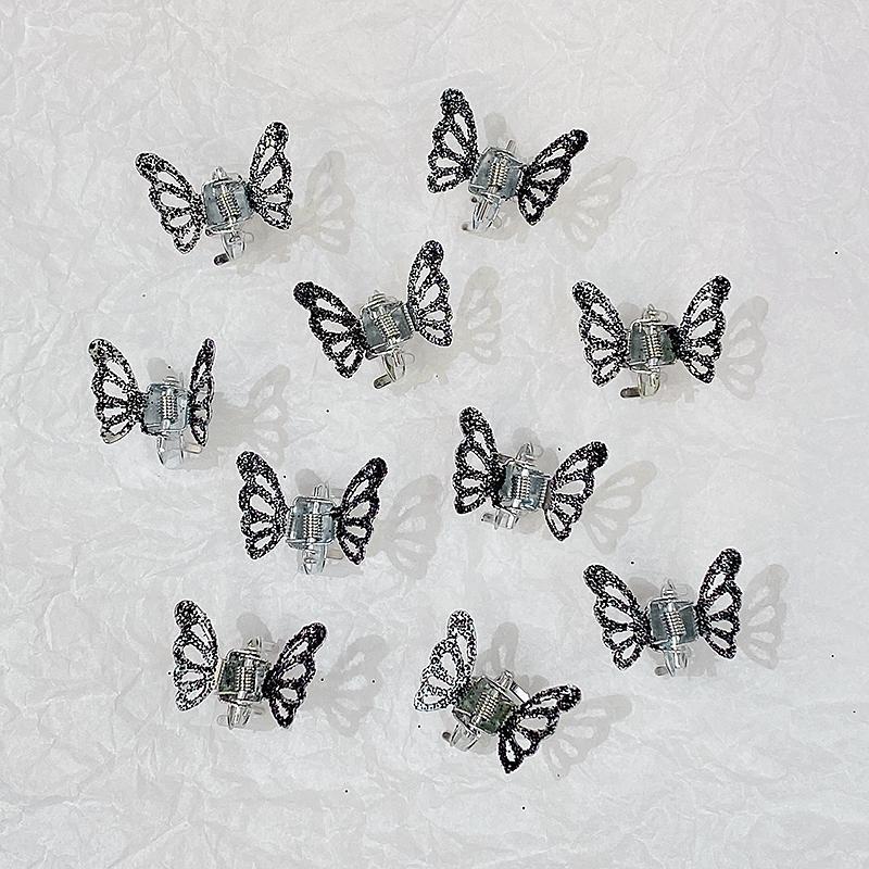 10pcs/set Women Girls Cute Butterfly Shape Small Hair Claws Ponytail Sweet Decorate Hair Clips Hairpins Hair Accessories