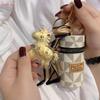 999 Pure Gold Wealth Keychain: Golden Little Horse Pendant Charm