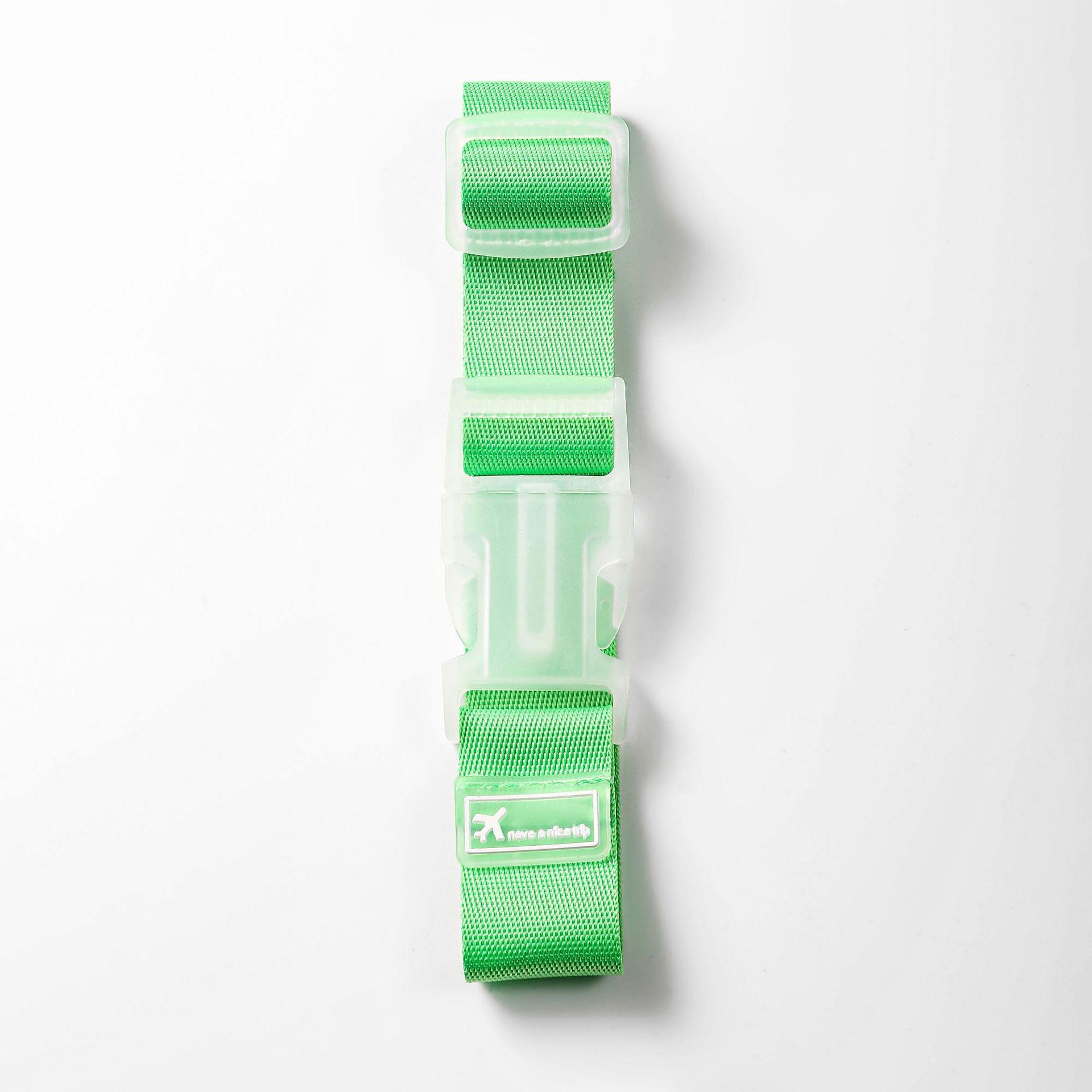 

Портативний дорожній багажний ремінь - безпечний тримач пряжки для валізи зелений