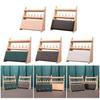 Elegant Wood Rings Holder Necklace Display Stand Fashionable Jewelry Display Rack Wood Texture for Jewelry Organization