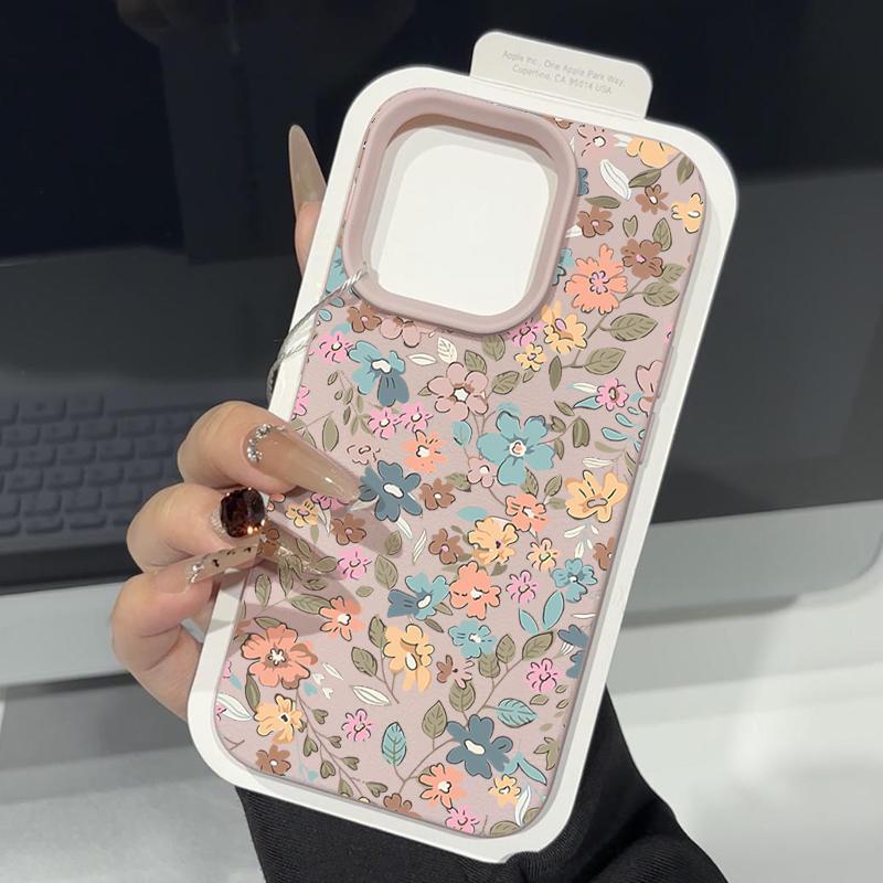 

Чехол для телефона с симпатичным цветным узором и матовой кожей для iPhone 16 Pro Max 15 Pro 14 13 12 11, тонкий, ударопрочный, мягкий чехол-бампер из ТПУ iPhone 16 чёрный
