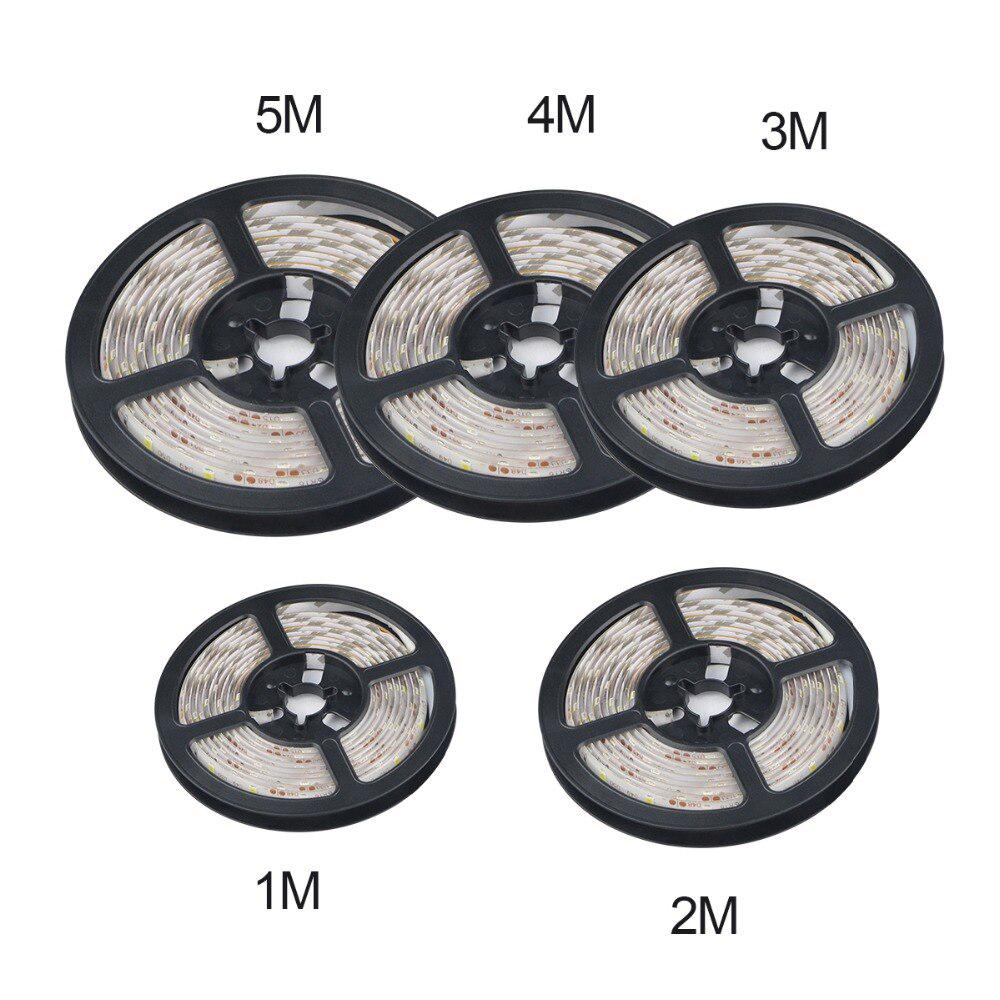 Indoor Lighting Dimmable LED Lamp Led Closet Lights RF Remote Control Kitchen Cabinet Light Stais Bedroom Decor 12V Flexible LED Strip Tape EU Plug