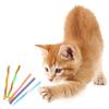 25Pcs Kitten Chew Toy Teething Soft Woven Cats Toy Interactive Attractive Woven Tube Shape Teething Toy
