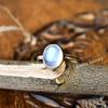 Rainbow Moonstone Ring , Blue Fire Moonstone Ring, Handmade Sterling Silver Ring , Christmas Gift for Her, Promise Ring , Anniversary Ring