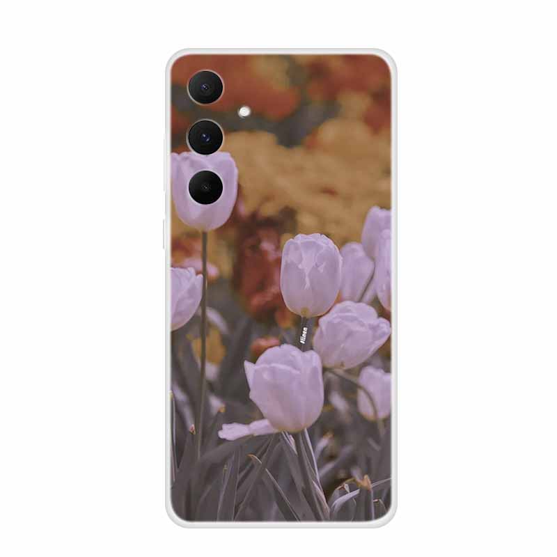Colour Floral Phone Case for Samsung A05 A15 Clear Soft Case Silicone TPU Cover for Samsung Galaxy A25 A35 A55 Protective Funda