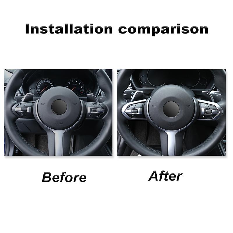 Auto ABS Chrom Lenkrad Dekoration Rahmen Trim Zubehör Für BMW F20 F22 F21 F30 F32 F33 F36 F06 F12 F13 X5 F15 M-Sport